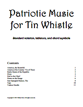 Patriotic Music for Tin Whistle Cover